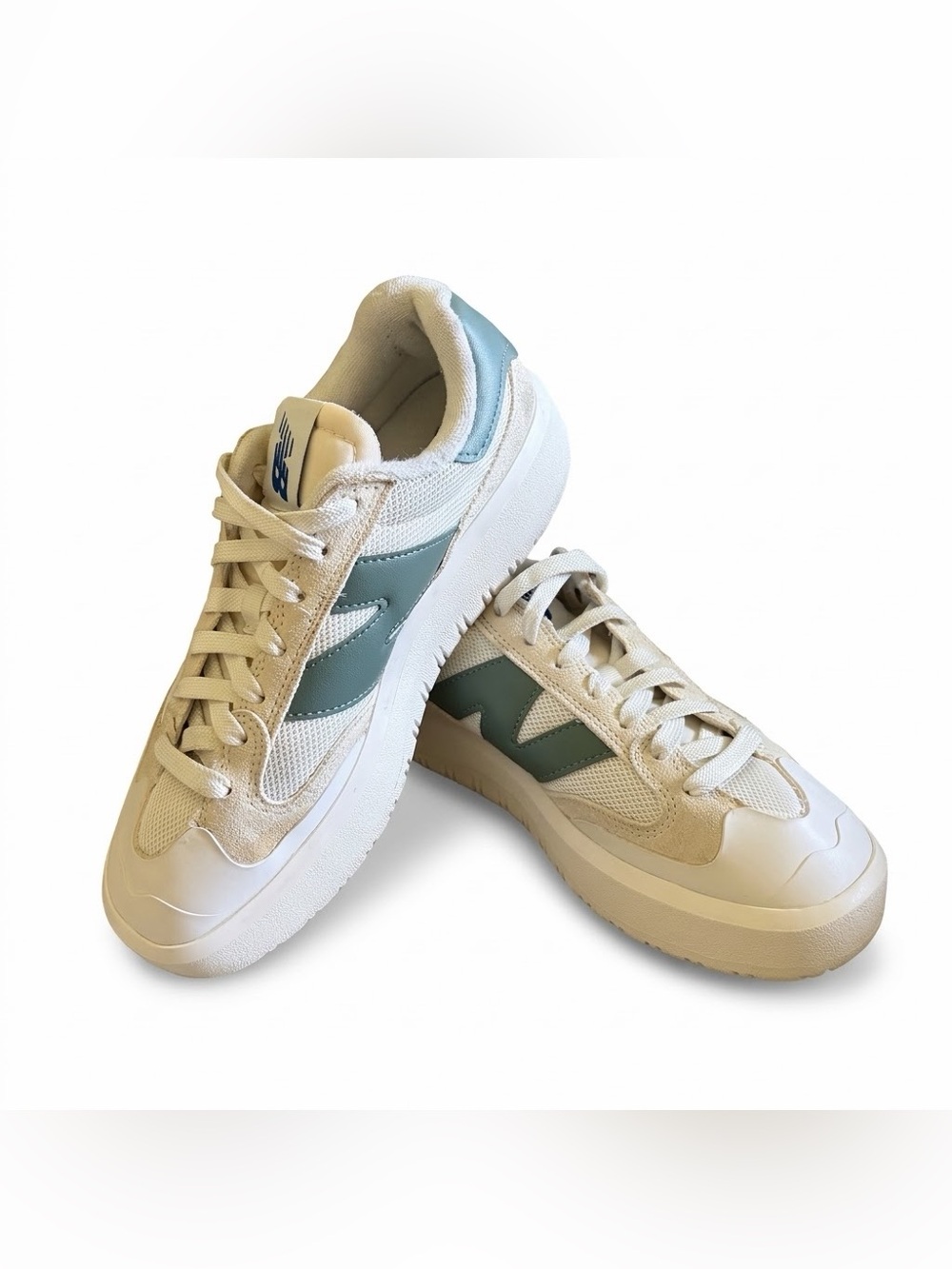 New Balance CT302 White Sage Green Platform Sneakers Men 7 / Women 8